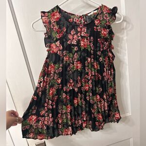 Maurices Black Floral Blouse